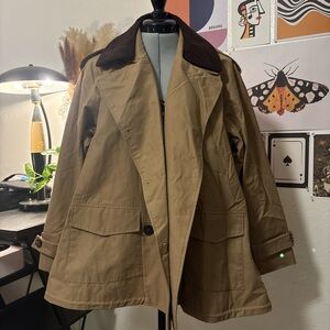 Dawei with Fabrique Limited Edition Cassian Short Trench Coat in Cotton Blend